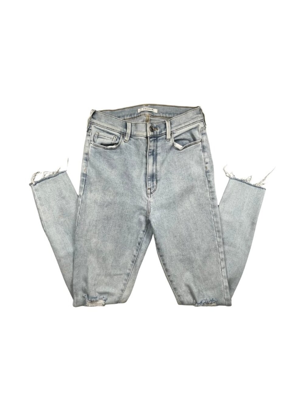 PacSun Super High Rise Jegging Jeans 27 Light Wash Distressed